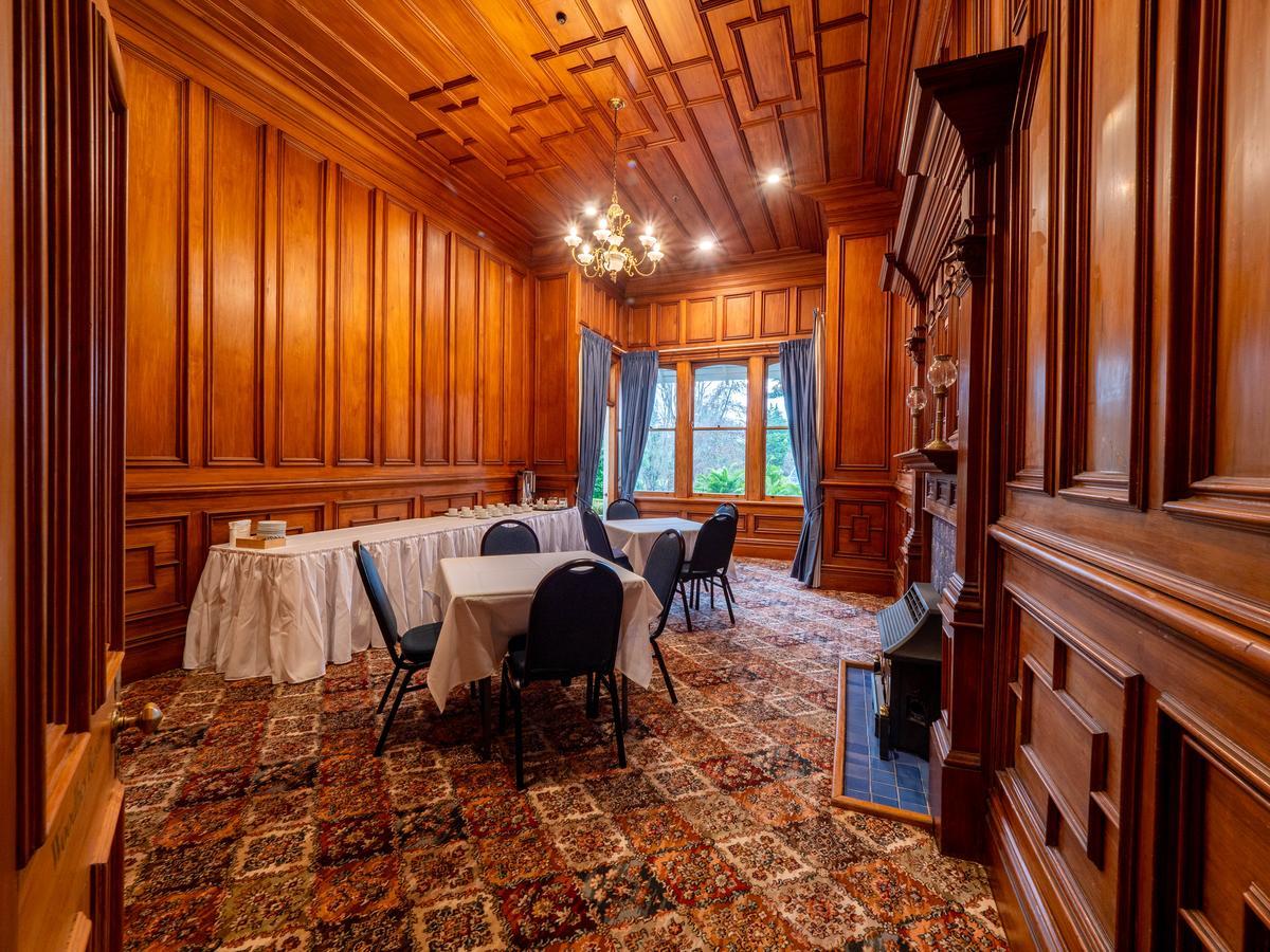 image shows the meeting set up in a room